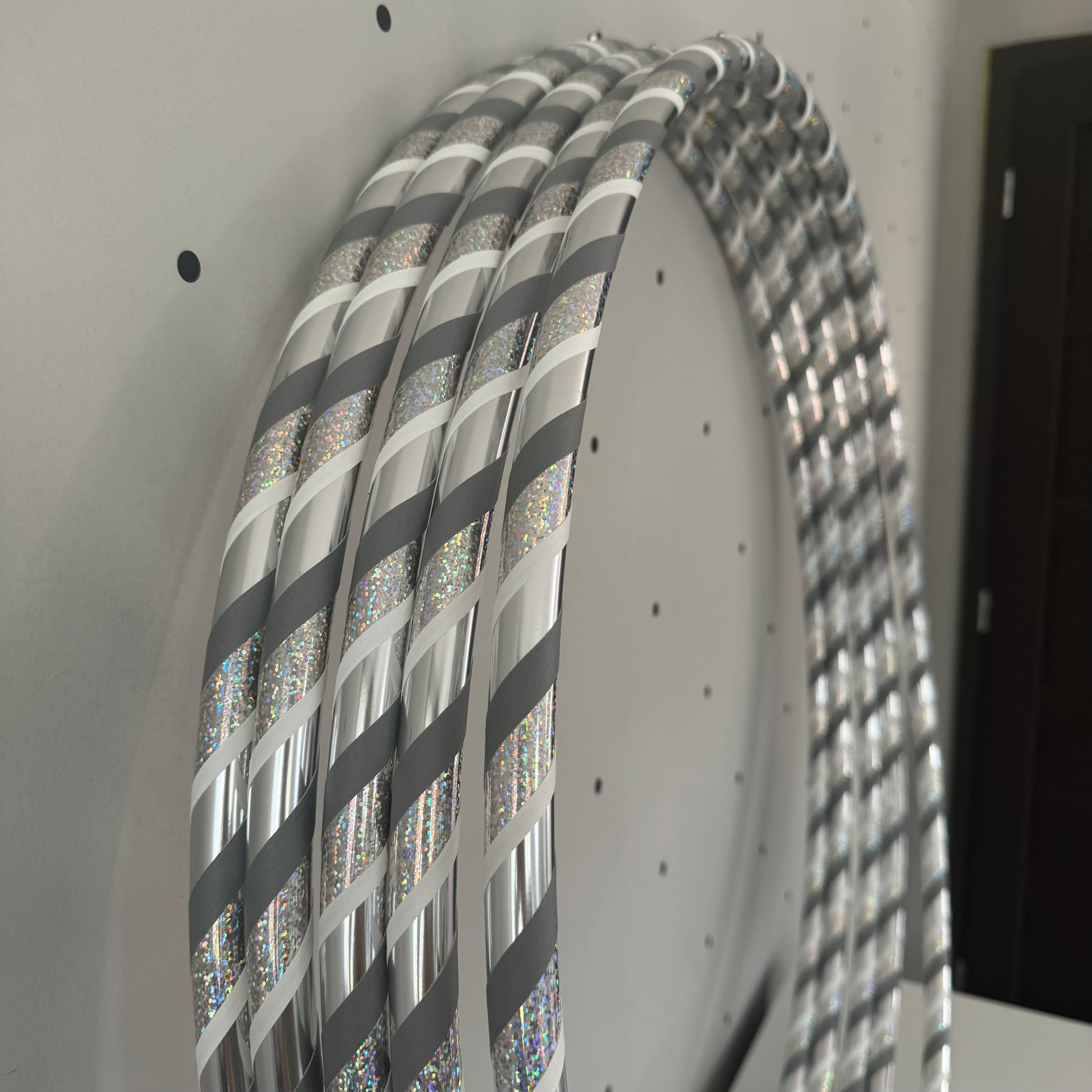 Silver star hula hoop reifen