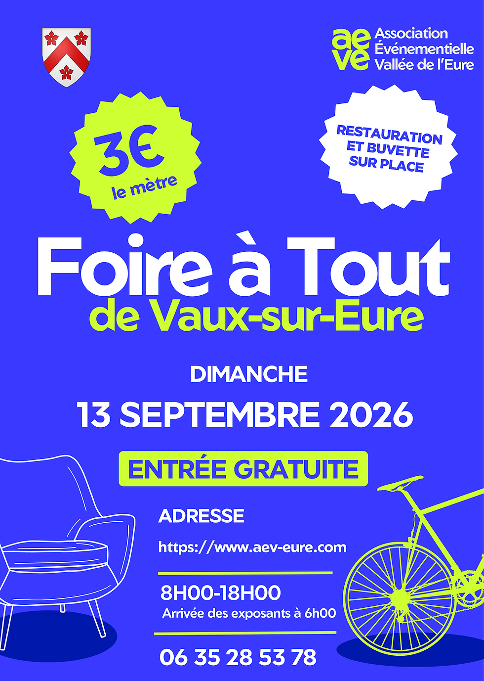 Foire à Tout 13 sept 2026 - Vaux sur Eure