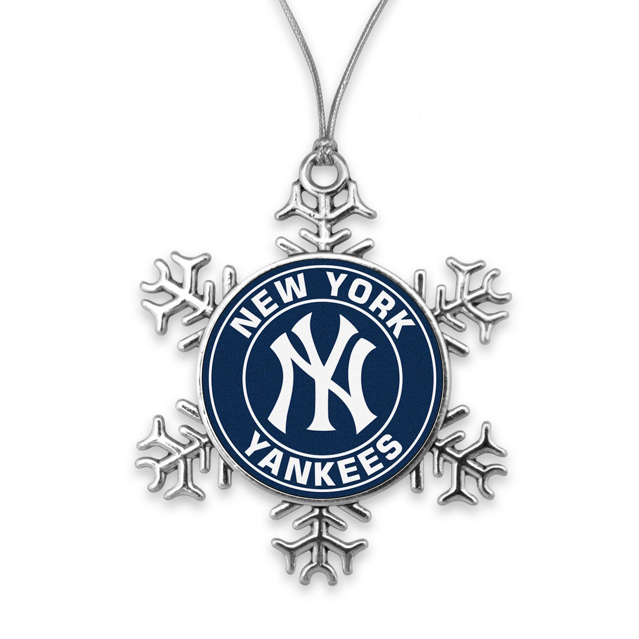 New York Yankees Snowflake Christmas Ornament