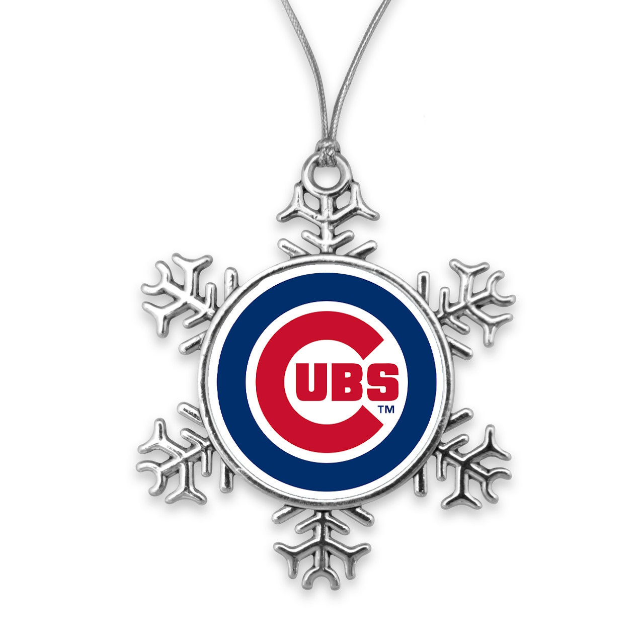 Chicago Cubs Snowflake Christmas Ornament