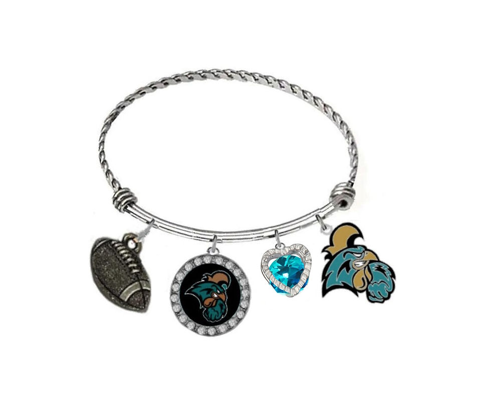 Coastal Carolina 4pc Charm Bracelet