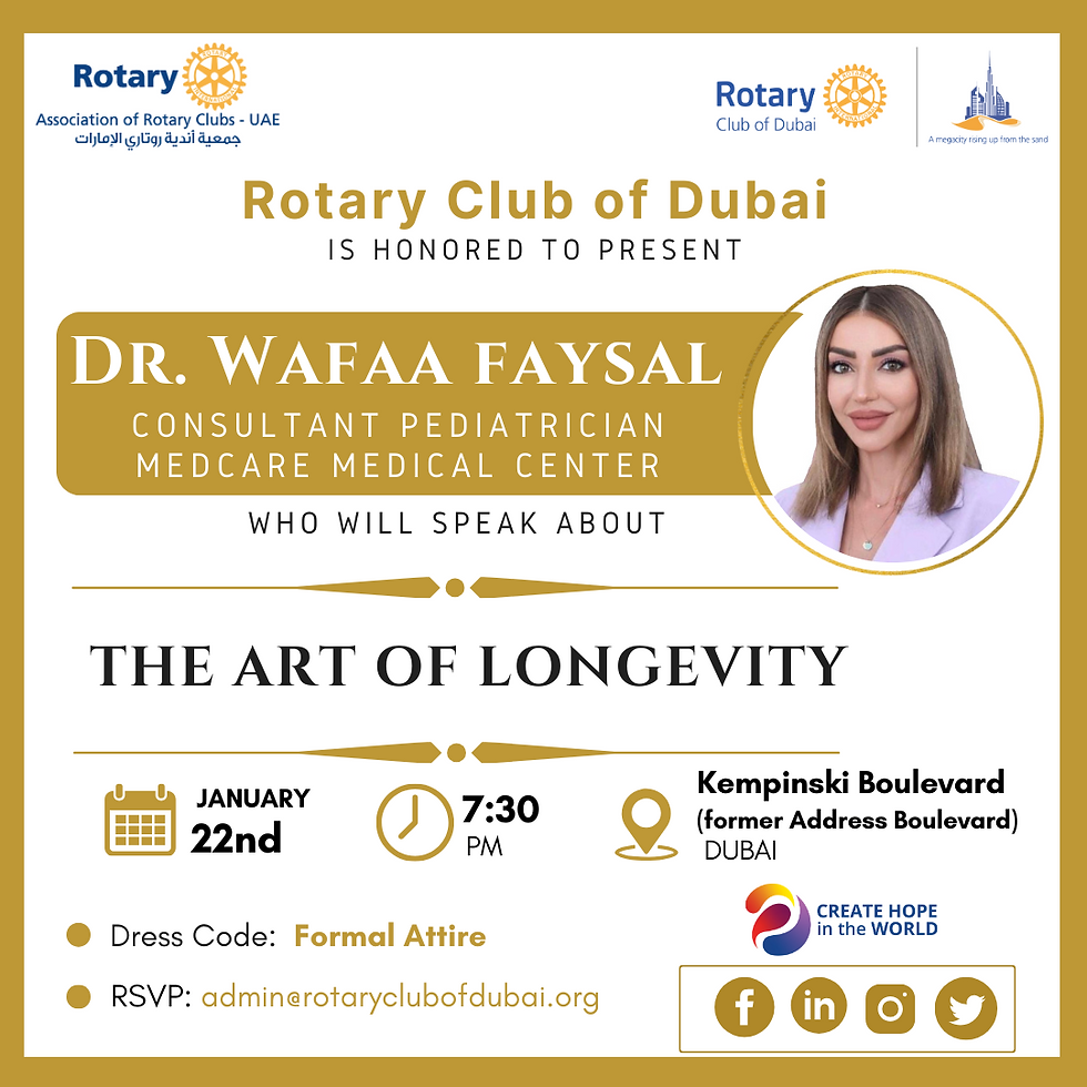 Rotary Club of Dubai Fellowship Meeting