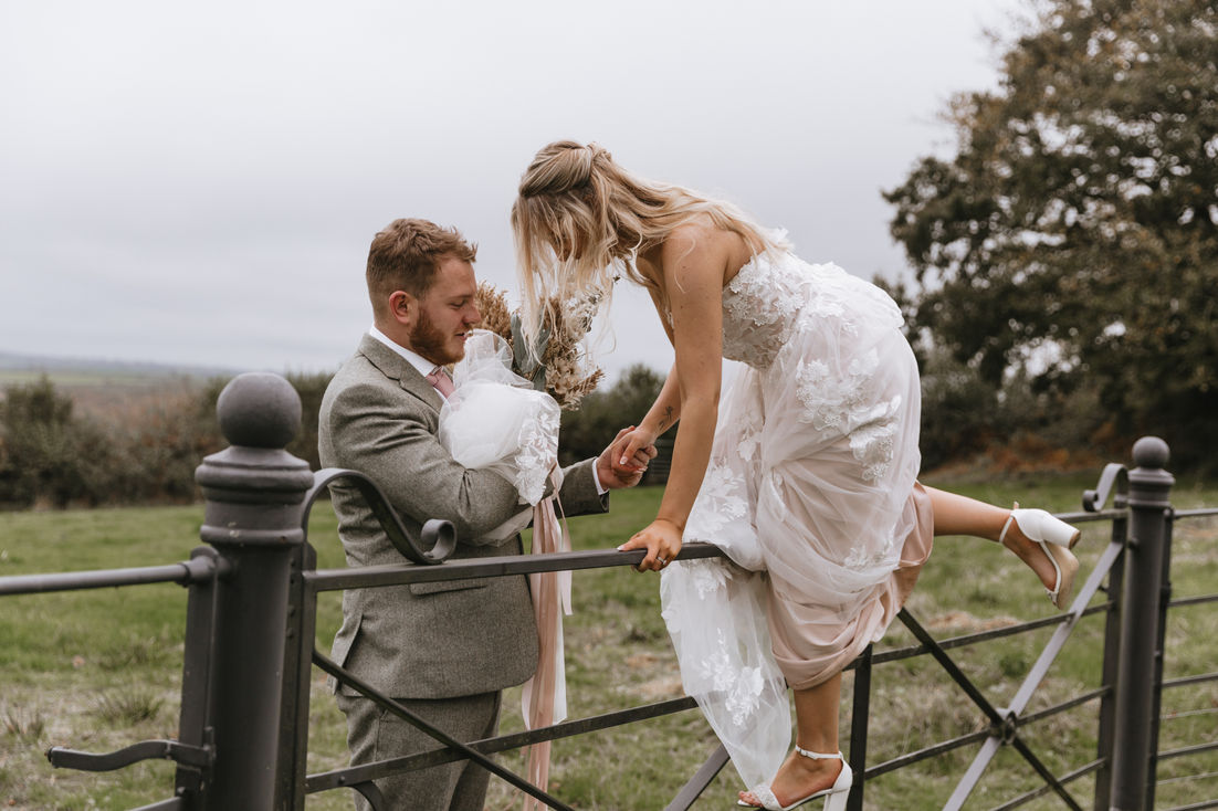 Wedding Photographer Cornwall Wild Tide Love Elopement Trevenna Barns
