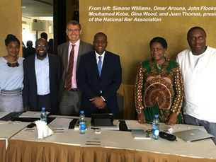 Simone Williams moderated an International Trade and Business panel in Dakar, Senegal