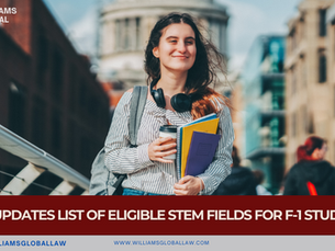 DHS UPDATES THE LIST OF ELIGIBLE STEM FIELDS FOR F-1 STUDENTS