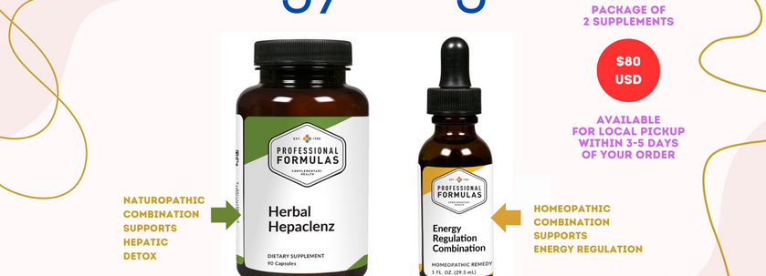 Energy-Fatigue Package of 2 Supplements $80 USD