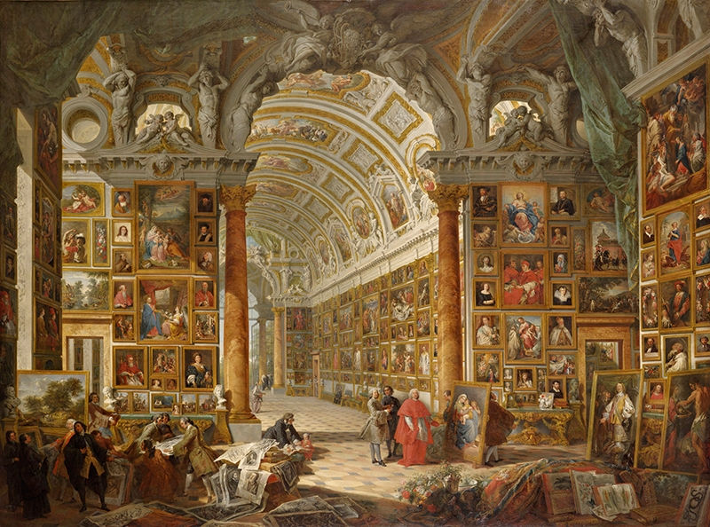 Painting of art gallery