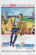 Old fashioned illustrated movie poster for Fun In Acapulco starring Elvis Presley