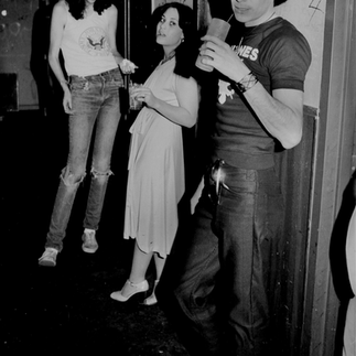 Genny hanging with the Ramones