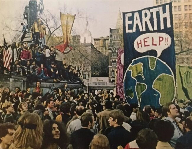 1970 Earth Day demonstration in Central Park