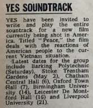 Yes band film soundtrack