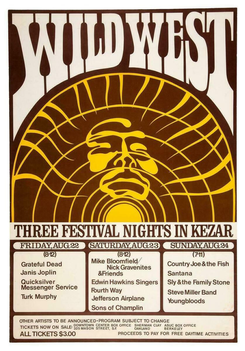 Brown concert poster