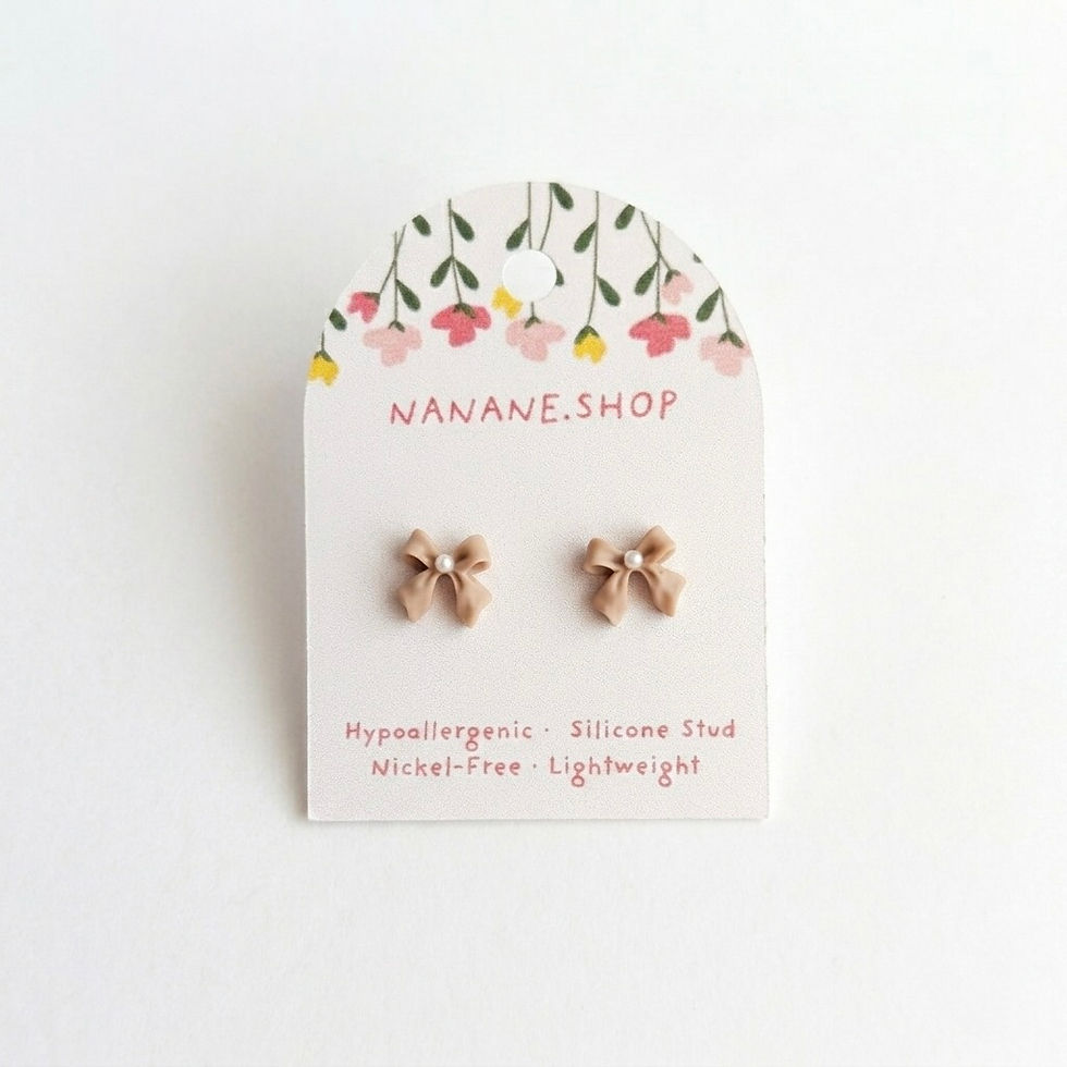 Thumbnail: Hypoallergenic Bow Earrings