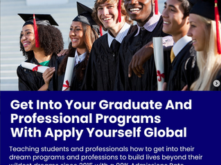 Get Into Your Graduate And Professional Programs With Apply Yourself Global!