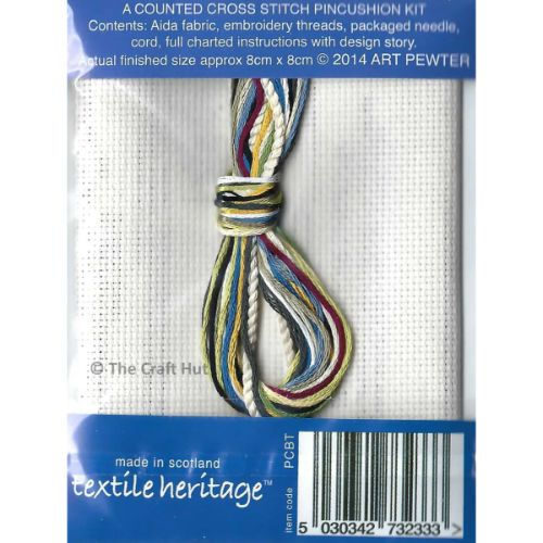 Thumbnail: Cross Stitch Pincushion Kit - Bluetits