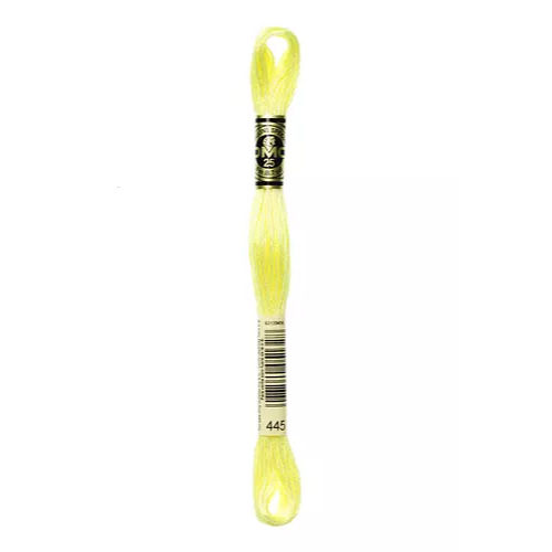 DMC Six Strand Embroidery Floss - 445 Buttered Popcorn