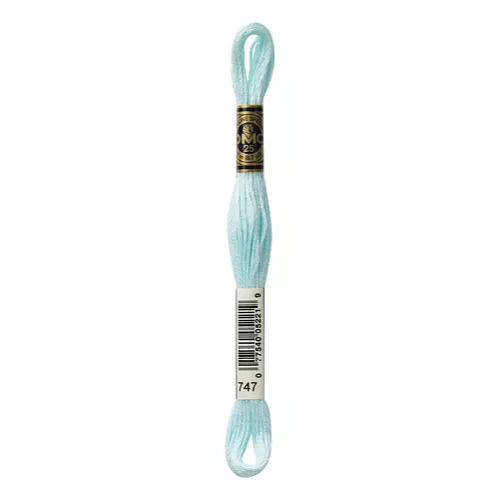 DMC Six Strand Embroidery Floss - 747 Pearlescent Blue Sea Mist
