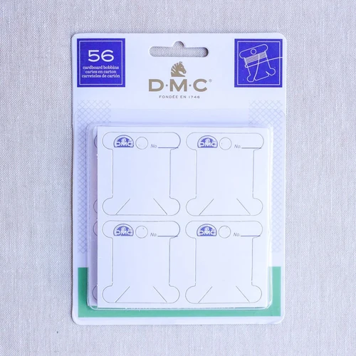 DMC Cardboard Floss Bobbins - 56pcs | StitchMakers
