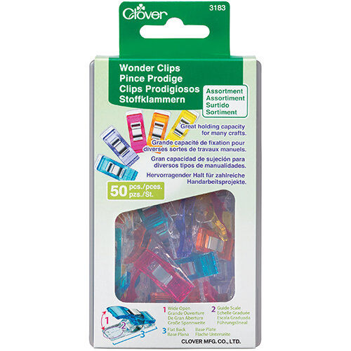 Clover Wonder Clips 50pc Assorted