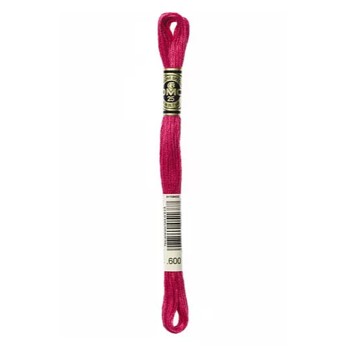 DMC Six Strand Embroidery Floss - 600 Radish