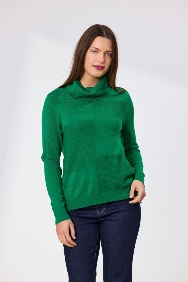 Ollie Roll Neck Merino Jumper
