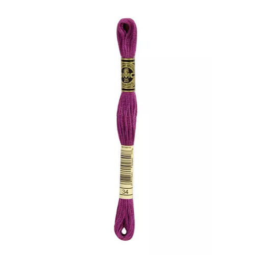 DMC Six Strand Embroidery Floss - 34 Tyrian