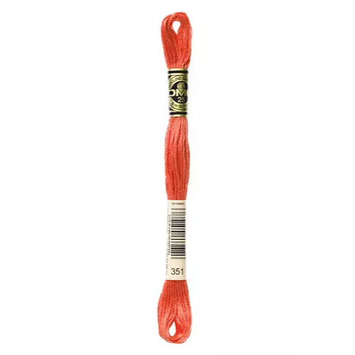 DMC Six Strand Embroidery Floss - 351 Coral