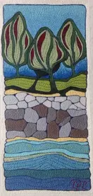 Landscape Art Quilts / Textile Art / Lois Parish Evans
