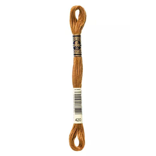 DMC Six Strand Embroidery Floss - 420 Hazelnut