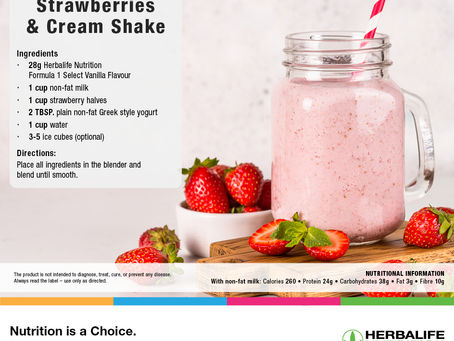 Strawberries & Cream Shake