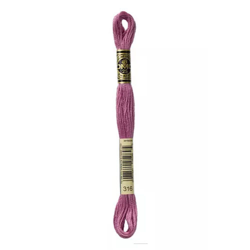 DMC Six Strand Embroidery Floss - 316 Metallic Heather