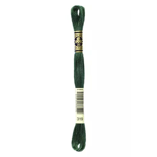 DMC Six Strand Embroidery Floss - 319 Shaded Green