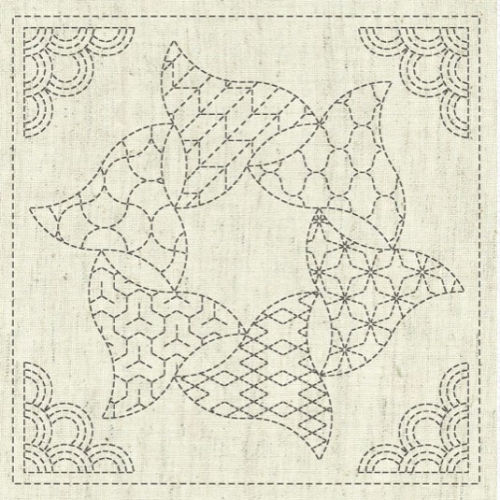 Sashiko Cloth - Kaza Guruma 5