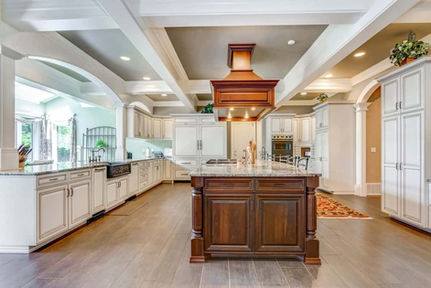 kitchen coffered ceiling design