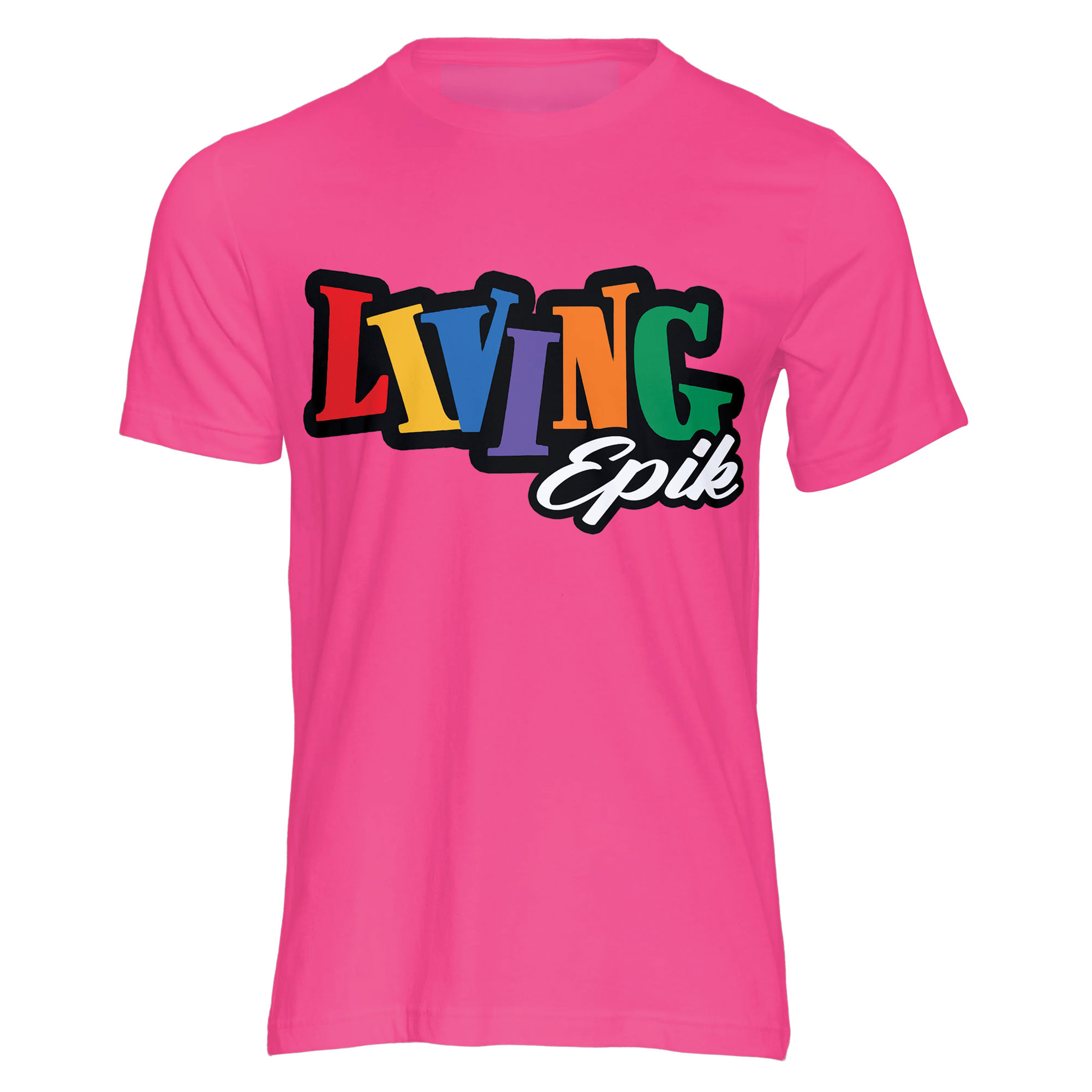 Pink "Living Epik" T-Shirt
