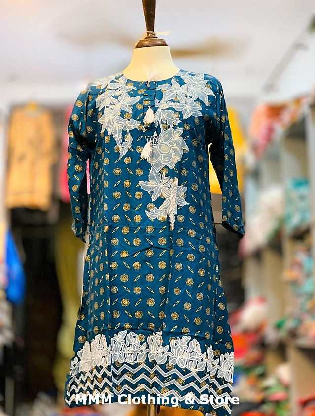 #57 Linen gala daman shirt