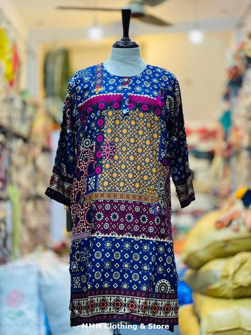 Thumbnail: #19 Linen printed shirt