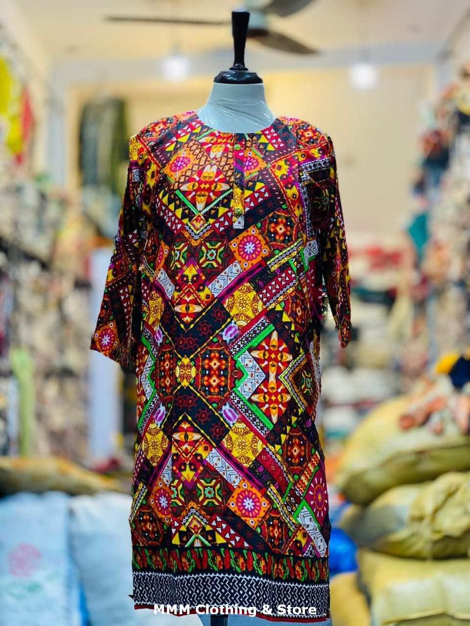 Thumbnail: #19 Linen printed shirt