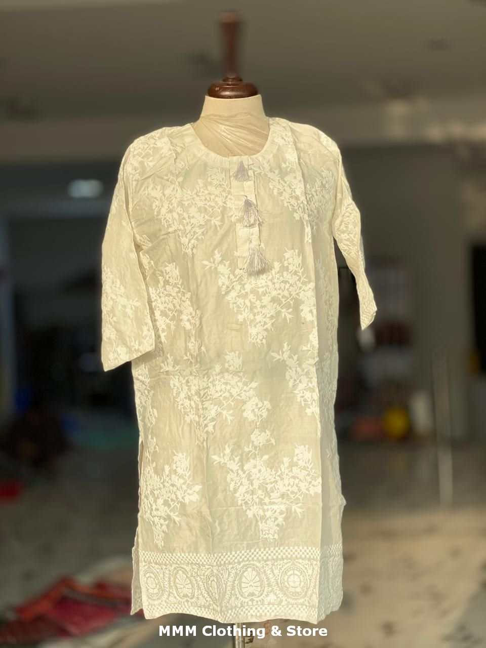 Thumbnail: #150 Linen foam print shirt