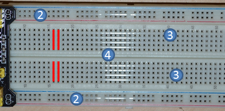 Utilisation platine d'essais / Breadboard
