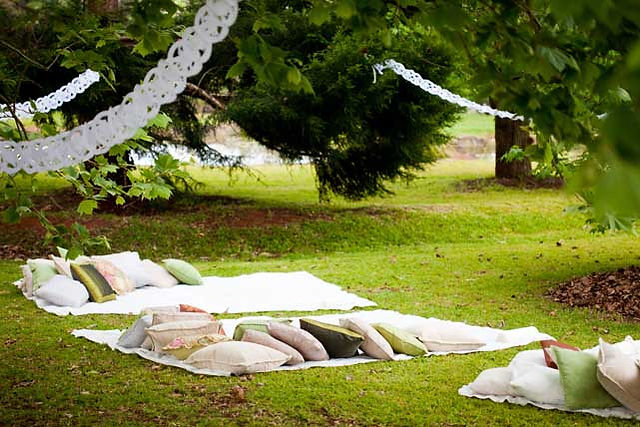 Picnic Setup for Wedding Guests