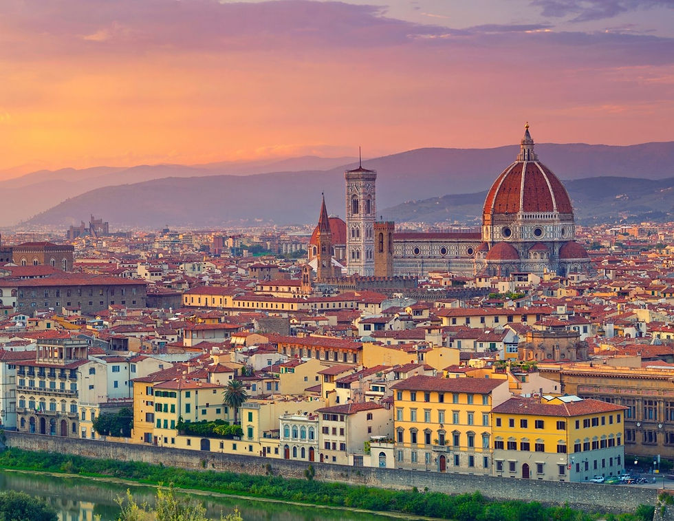The Duomo and surrounding neighborhoods.