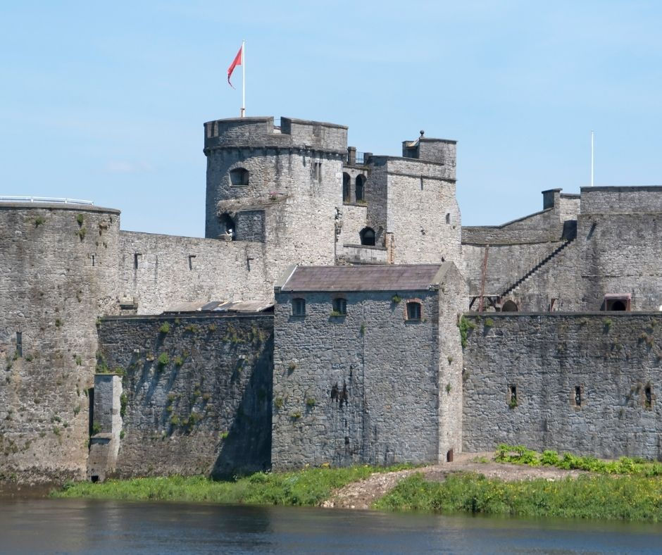 View of King John's Castle in Limerick, Ireland.
