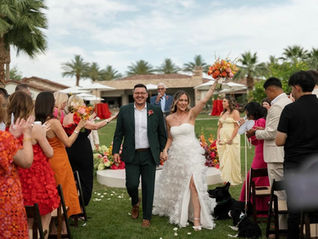 Set against the dreamy desert backdrop of The Velour Estate in the Coachella Valley, Caroline and her now husband Eddie Garcia didn’t just throw a wedding they created a cinematic universe.