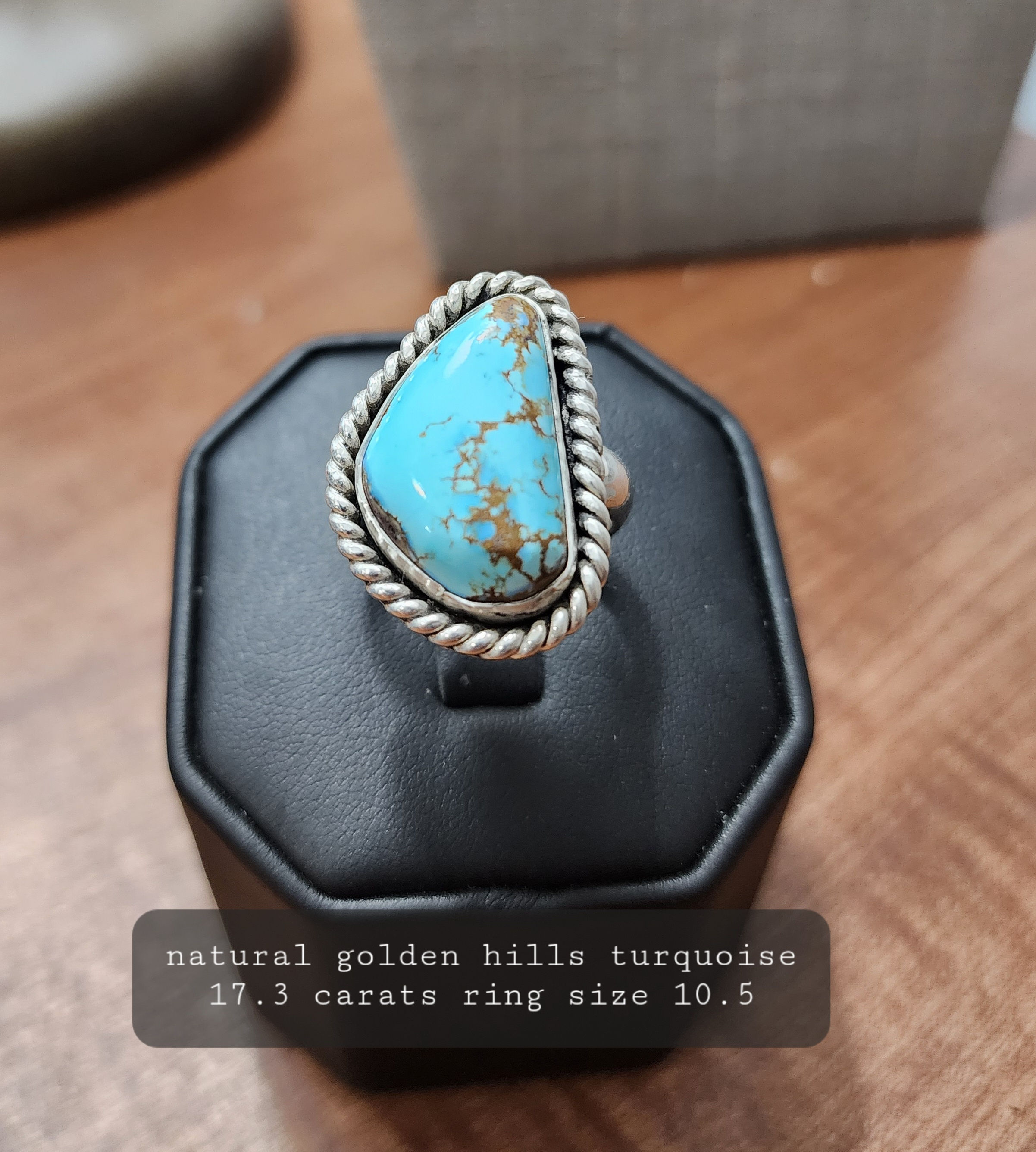 Golden Hills turquoise ring