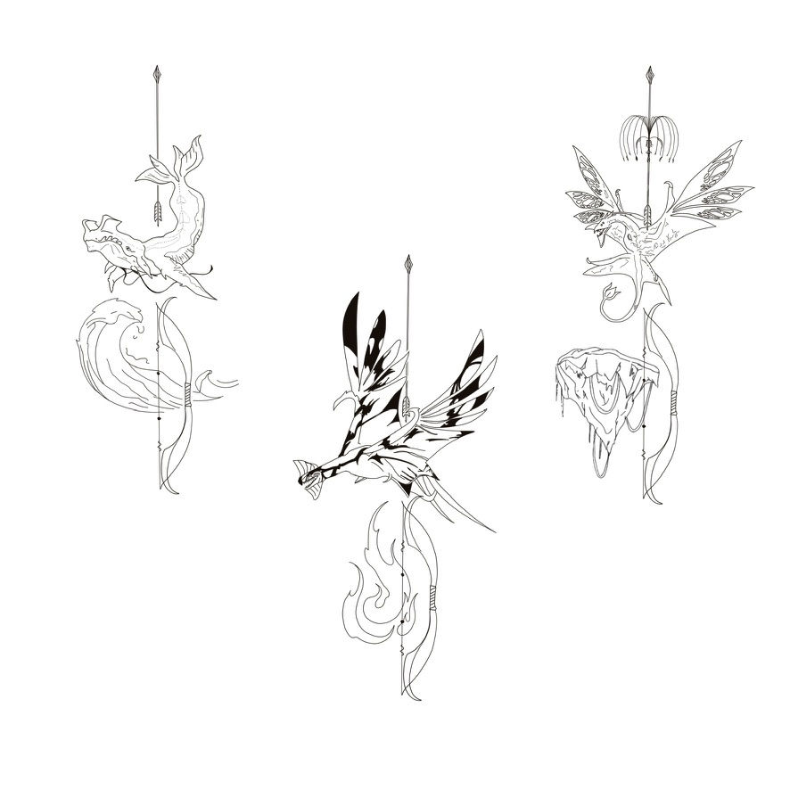 Fan art numérique inspiré de l’univers d’Avatar : La Voie de l’eau, conçu comme une inspiration graphique pour un tatouage.