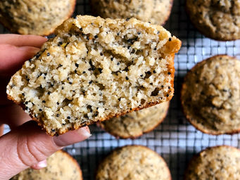 Lemon Poppyseed Collagen Muffins