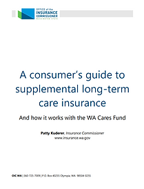 Official Supplemental Private Long Term Care Insurance Consumer Guide from the WA Office of the Insurance Commissioner