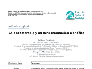 A ozonioterapia e sua fundamentação científica