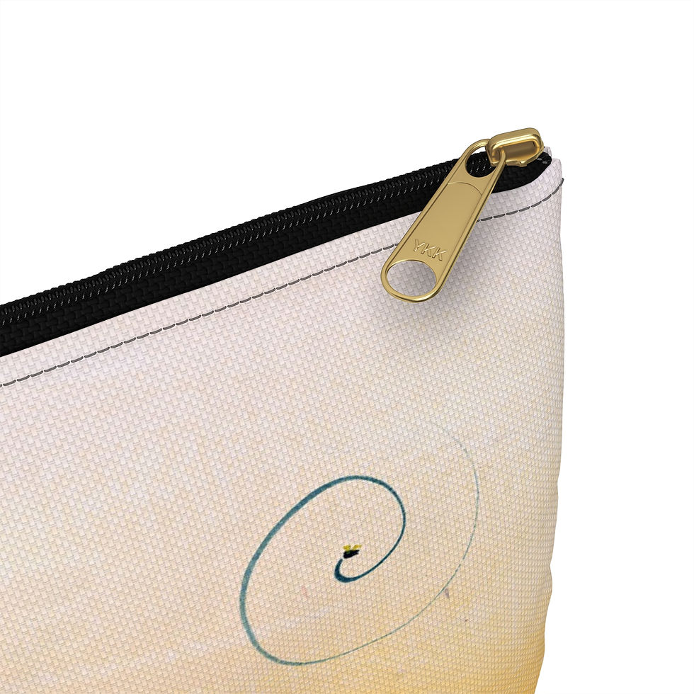 Yellow Pouch with zip